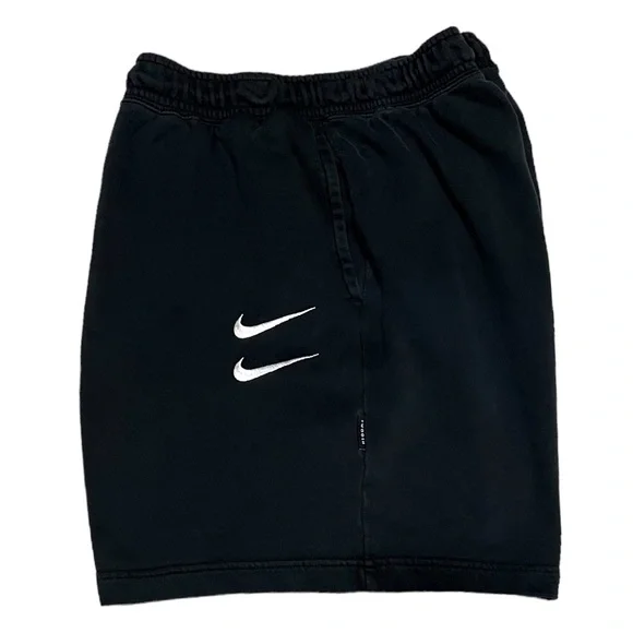 Nike Sportswear NSW Swoosh Logo Shorts French Terry Black XXL 2XL - Picture 2 of 9